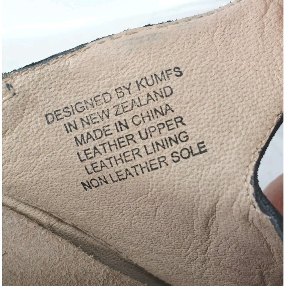 Kumfs Shoes Sandals New Zealand Womens Black Leather Comfort Size 39 / 8.5  C2 - Picture 5 of 9